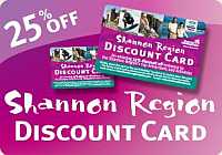 Shannon Region Discount Card