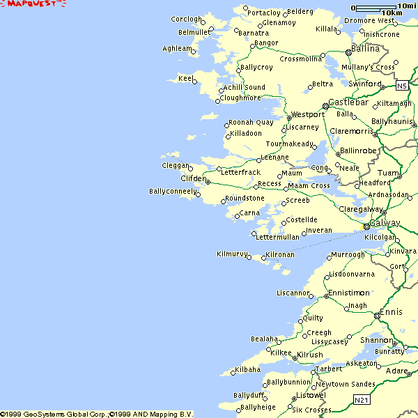 Limerick, Clare, Galway und Mayo