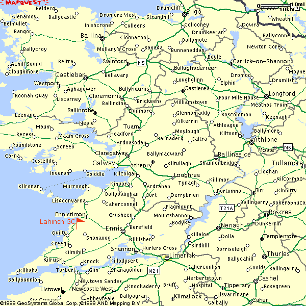 Limerick, Clare, Galway und Mayo
