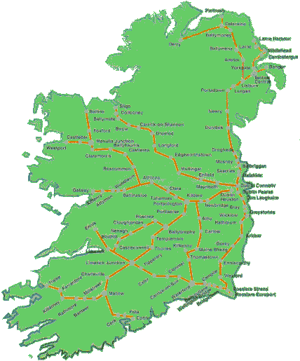 Das Irische Bahnnetz